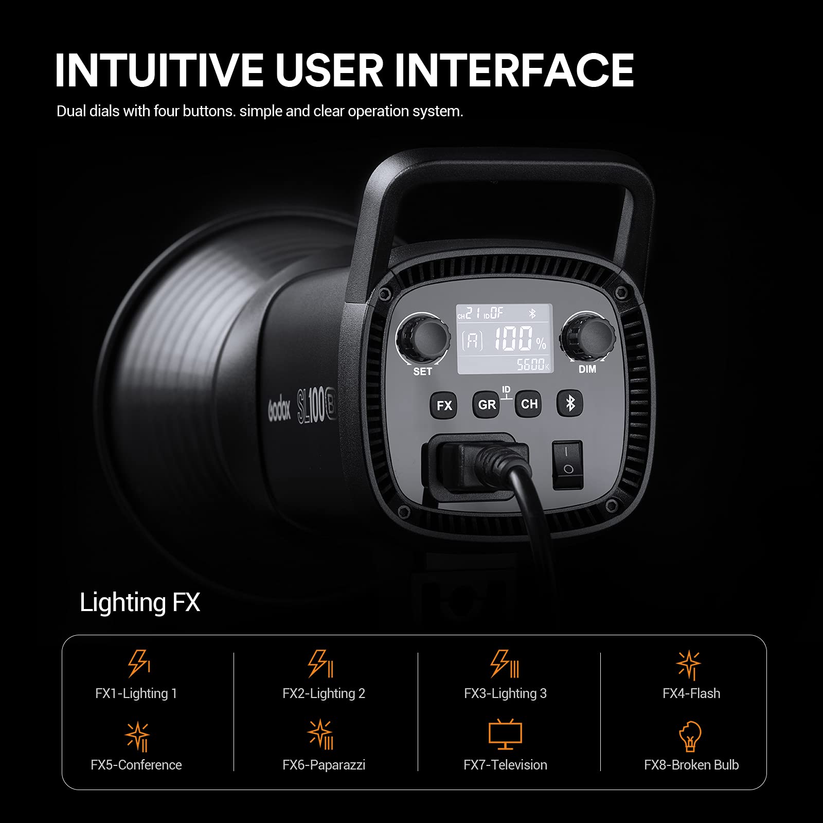 Foto 7 pulgar | Lámpara De Vídeo Led Godox Sl100bi Bicolor 2800-6500k 100w - Venta Internacional.