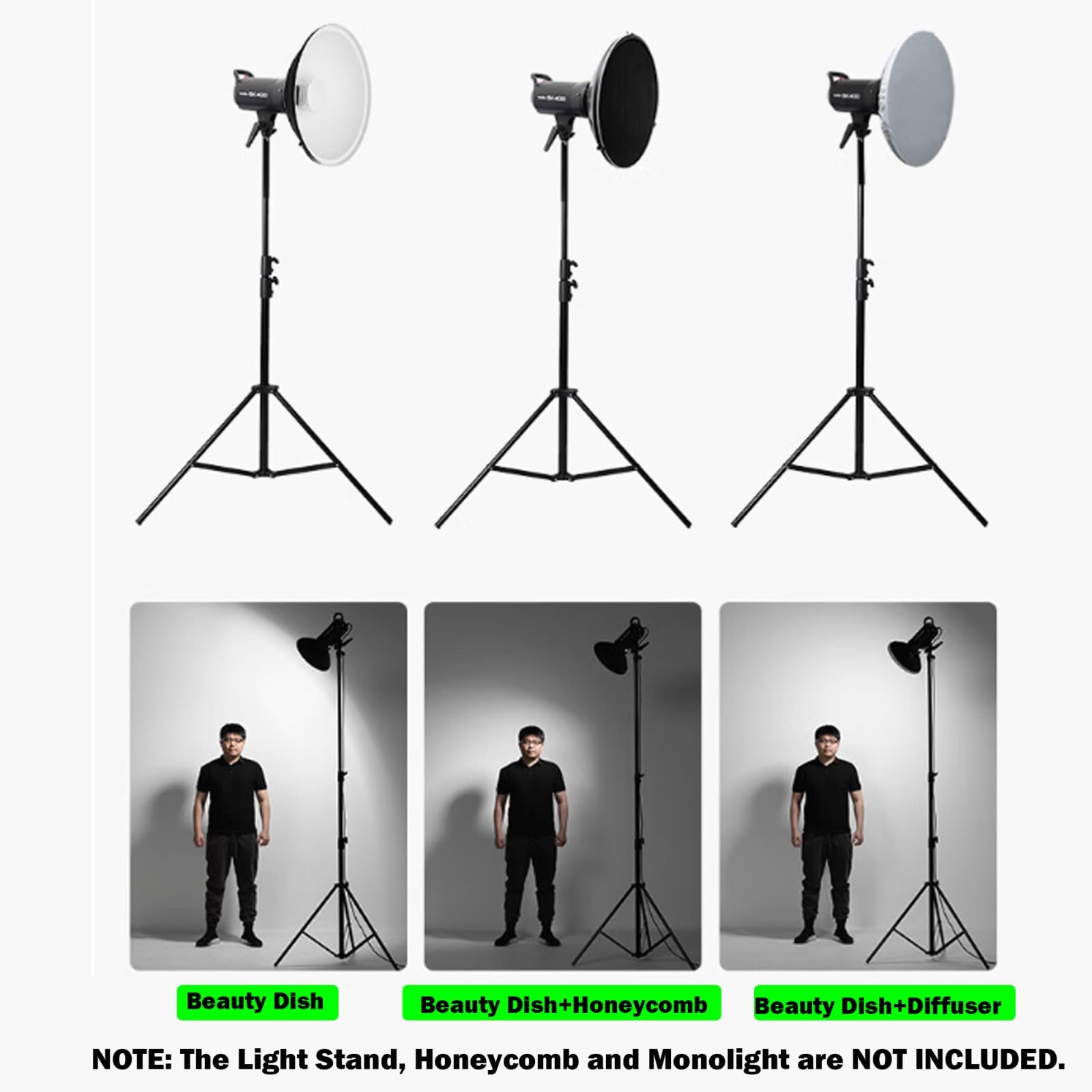 Foto 4 pulgar | Reflector Beauty Dish Godox De 42 Cm, Plateado Con Difusor Bowens M - Venta Internacional.