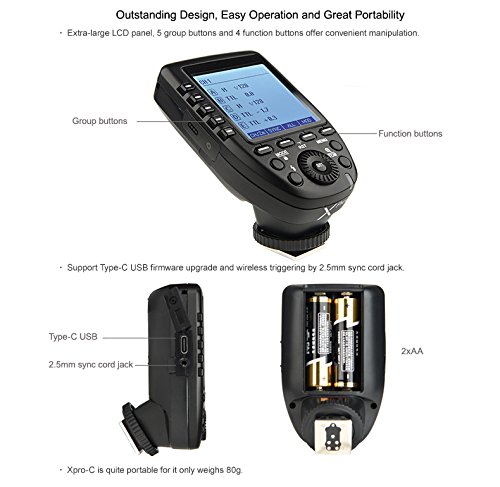 Foto 6 pulgar | Transmisor Inalámbrico Con Disparador De Flash Godox Xpro-c Para Canon Eo - Venta Internacional.