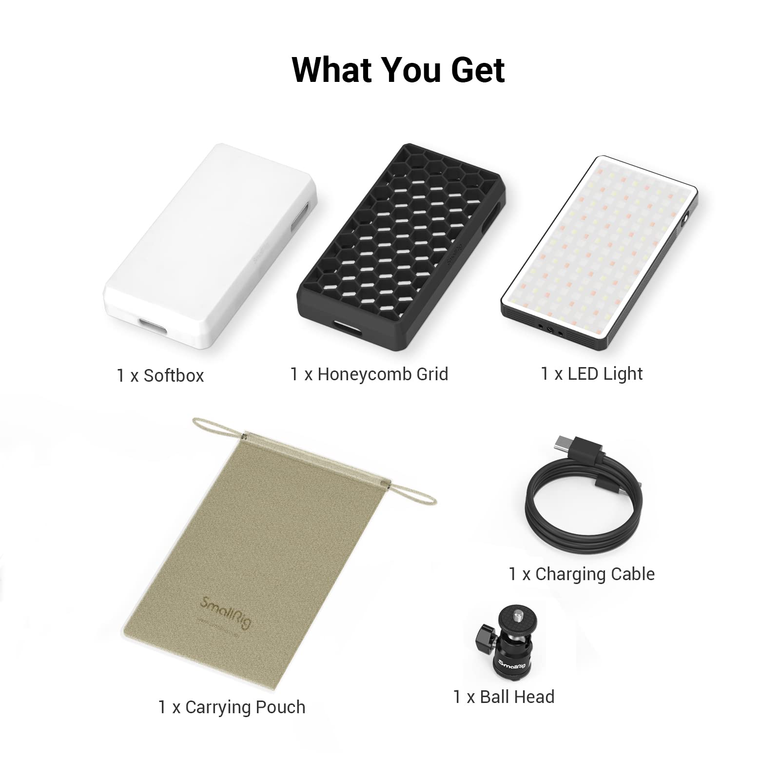 Foto 6 | Lámpara De Vídeo Smallrig Pix M160 Rgbww Led De 12 W Con Batería - Venta Internacional.