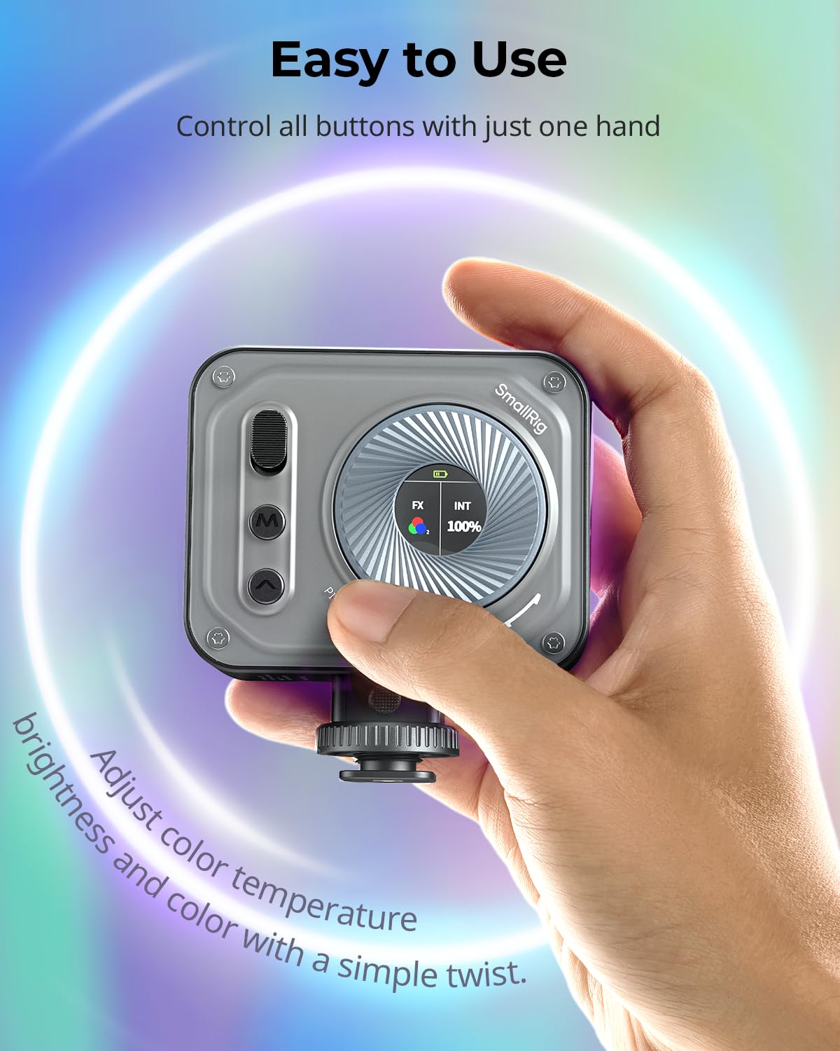 Foto 3 pulgar | Lámpara Led De Vídeo Smallrig Vibe P108 Pro Rgb 5 W Cri95+ 2500-65 - Venta Internacional.