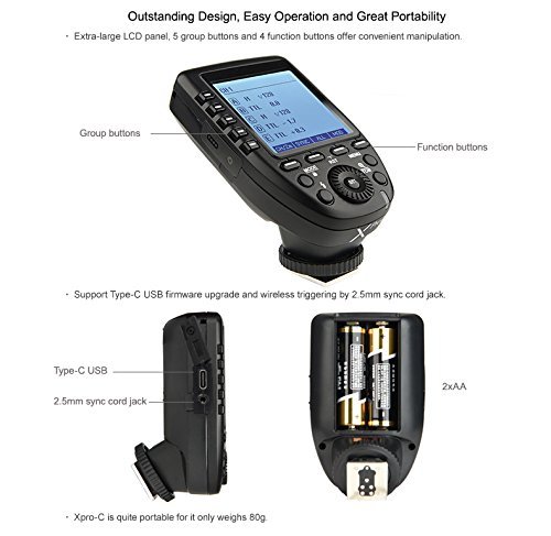 Foto 4 | Disparador De Flash Inalámbrico Godox Xpro-c Ttl Para Canon Eos - Venta Internacional.