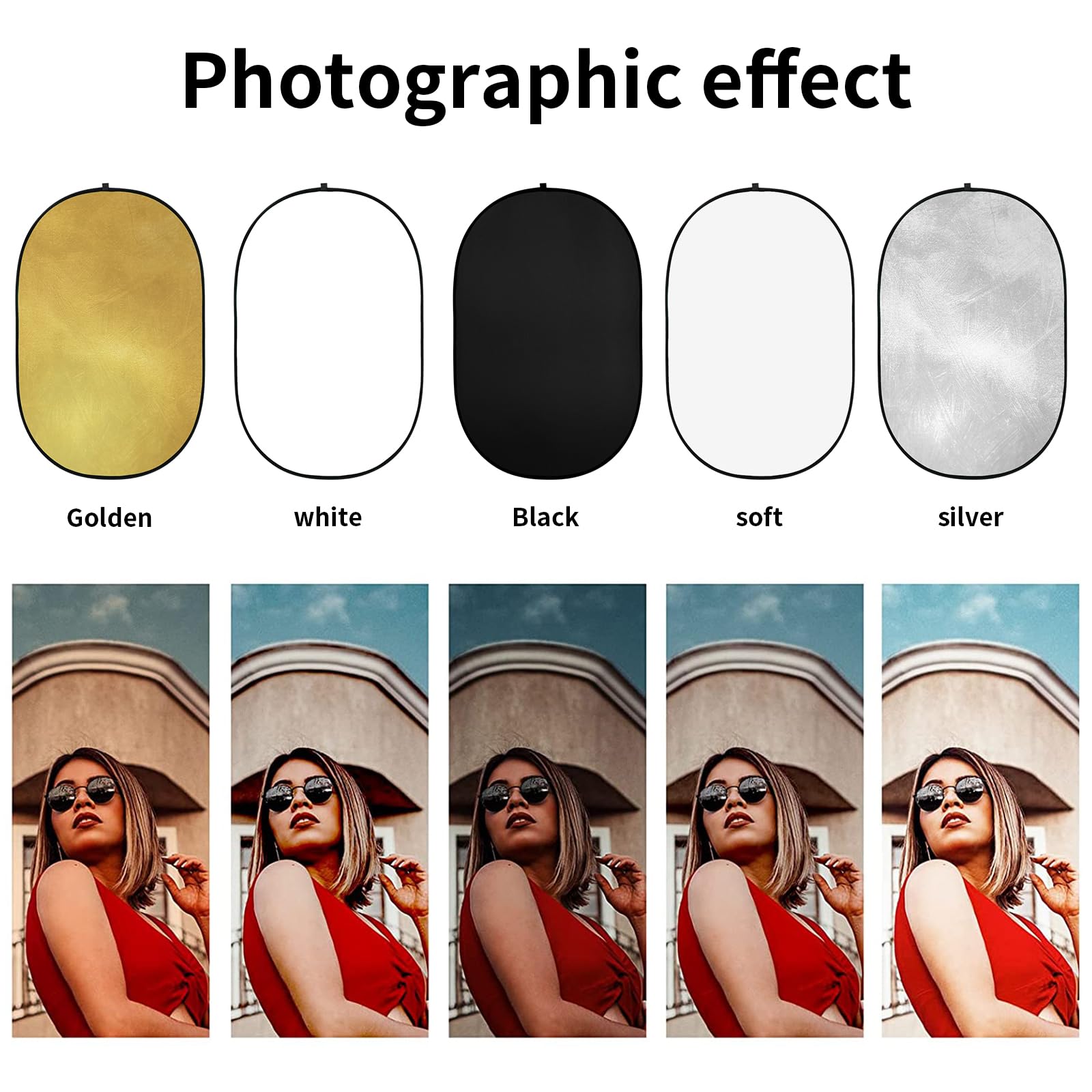 Foto 3 pulgar | Reflector De Luz Fotográfica Godox, 60 X 90 Cm, 5 En 1, Con Bolsa - Venta Internacional.