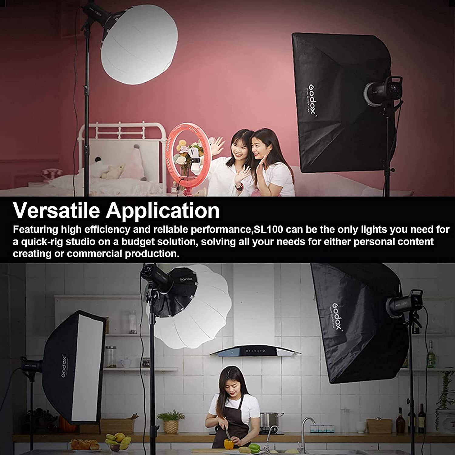 Foto 7 pulgar | Lámpara De Vídeo Led Godox Sl100d 100w Tlci≥97 Cri≥96 5600k - Venta Internacional.