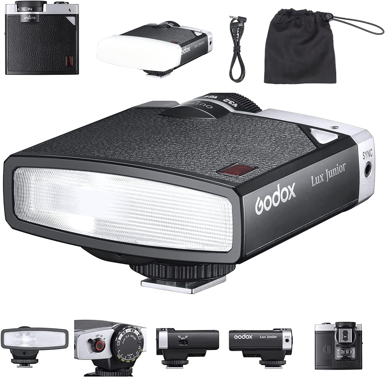Foto 2 pulgar | Cámara Flash Godox Lux Junior Retro Gn12 6000k±200k Para Cano - Venta Internacional.
