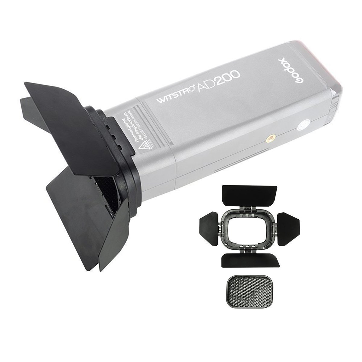 Foto 5 pulgar | Kit De Puerta De Granero Godox Bd-07 Para Godox Ad200 Ad200pro Flash - Venta Internacional.