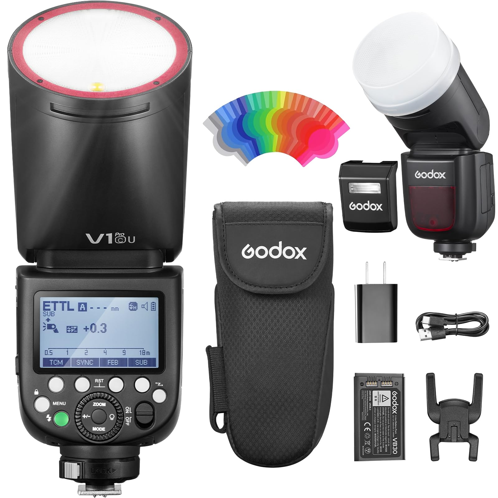 Flash Godox V1 Pro C Para Cámaras Canon Con Hss Ttl Inalámbrico - Venta Internacional.