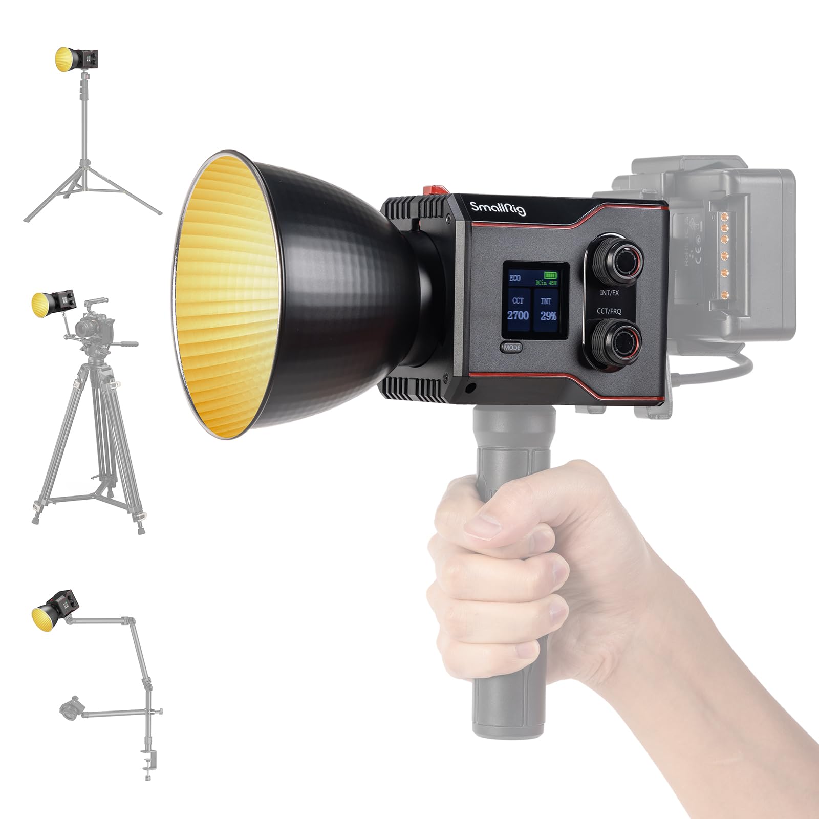 Lámpara De Vídeo Smallrig Rc 60b Cob 63 W 11200 Lux Cri 97+ Bicolor - Venta Internacional.