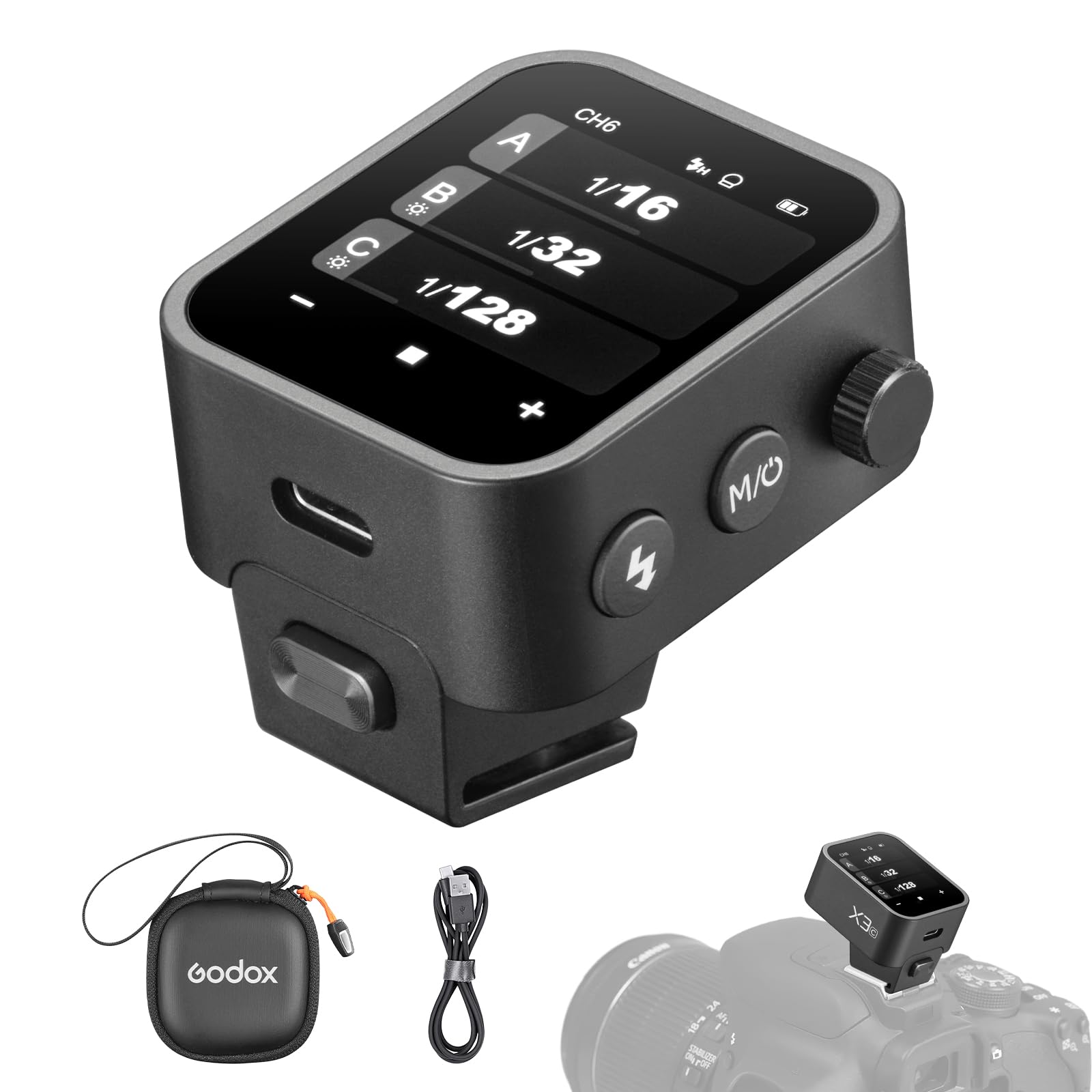Foto 2 pulgar | Disparador De Flash Godox X3-c Con Pantalla Táctil Ttl Para Cámara Canon - Venta Internacional.