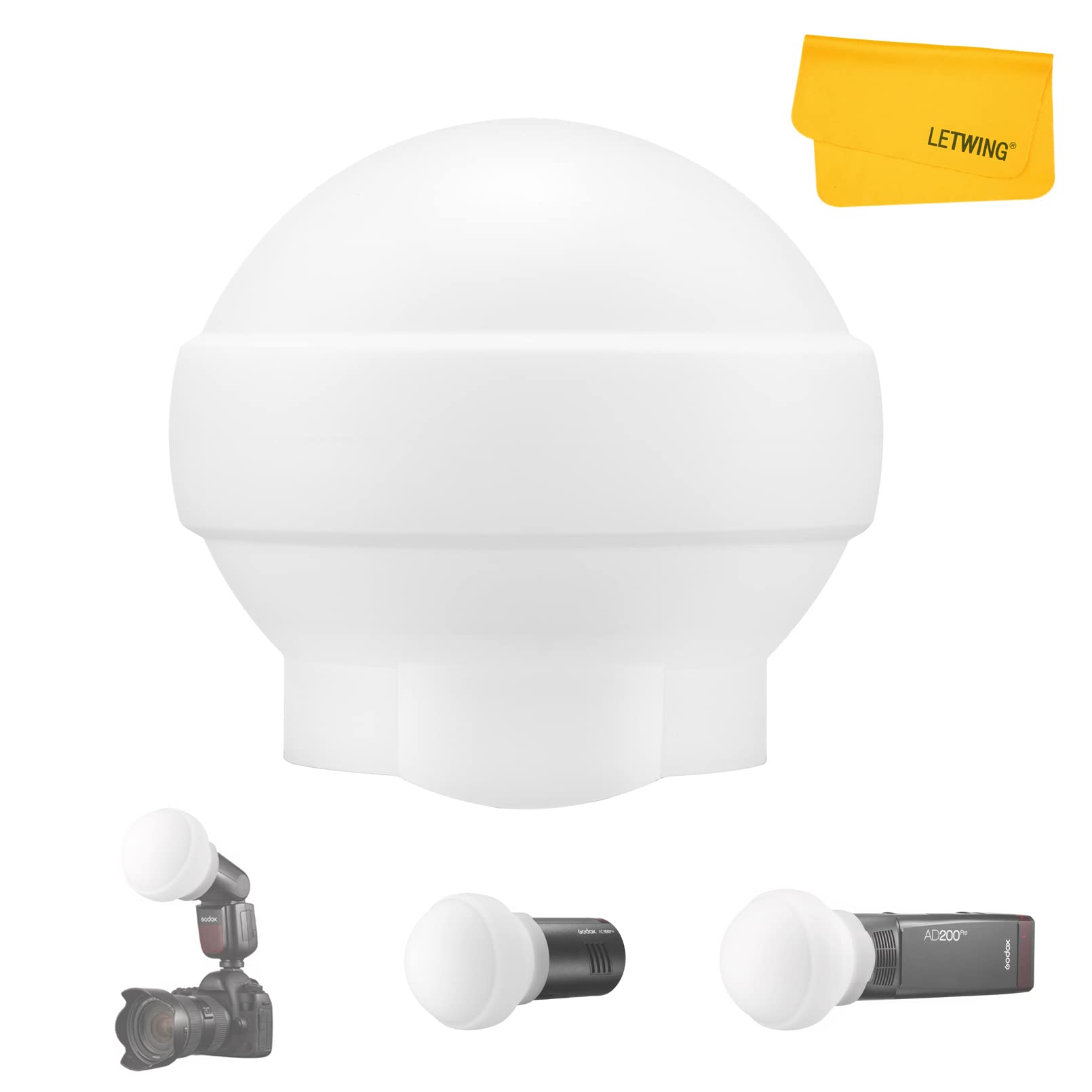 Domo De Difusión Godox Ak-r22 Para Godox V1 V1 Pro Ad100pro Ad2 - Venta Internacional.