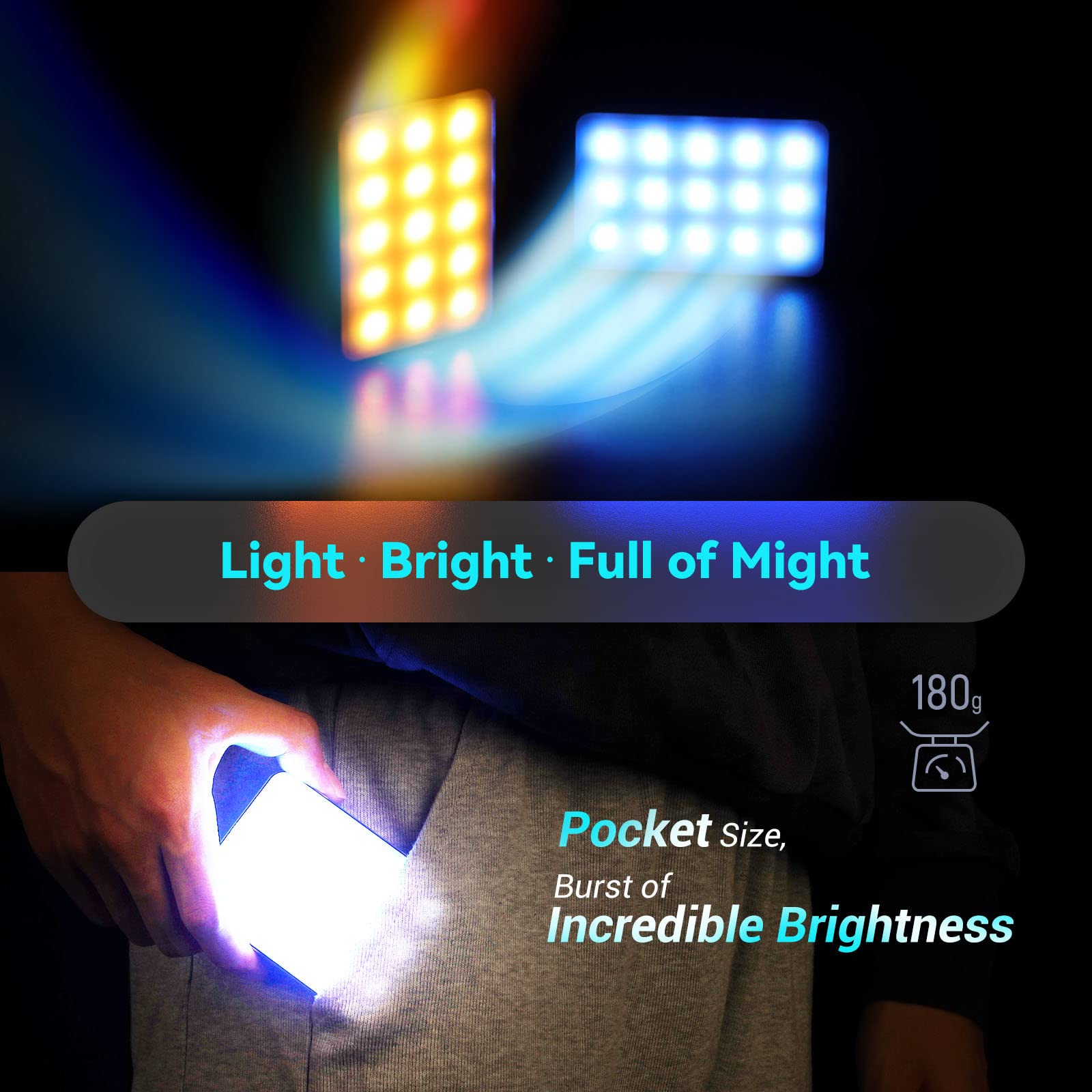Foto 2 | Luz De Vídeo Led Smallrig Rm75 Rgbww A Todo Color Con Batería - Venta Internacional.