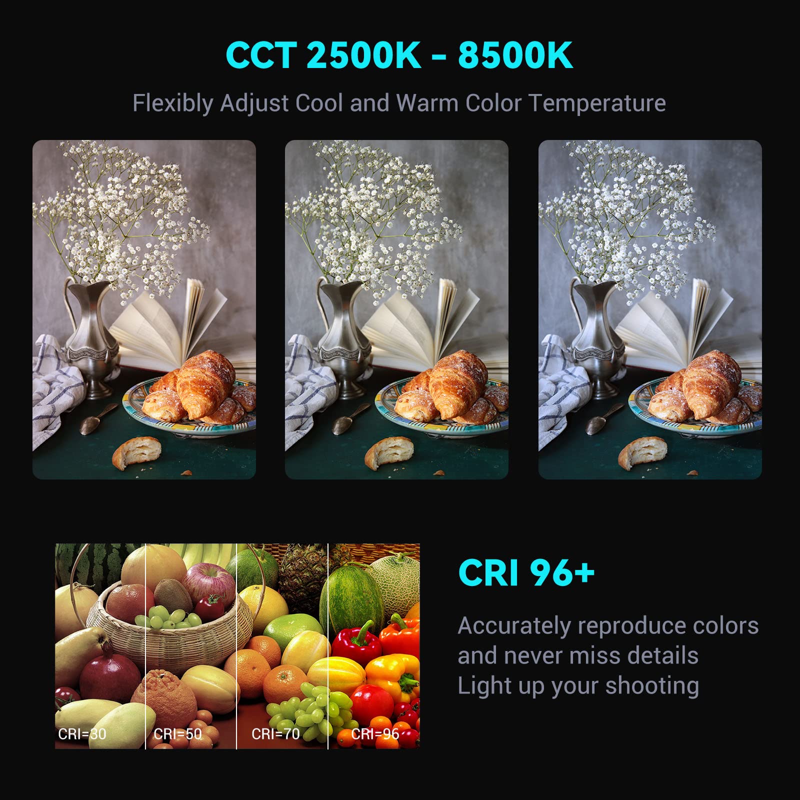 Foto 3 | Luz De Vídeo Led Smallrig Rm75 Rgbww A Todo Color Con Batería - Venta Internacional.