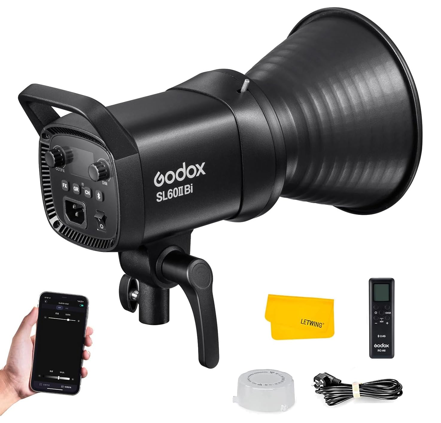 Foto 2 pulgar | Lámpara De Vídeo Led Godox Sl60iibi Bicolor 75w, 2800k-6500k - Venta Internacional.