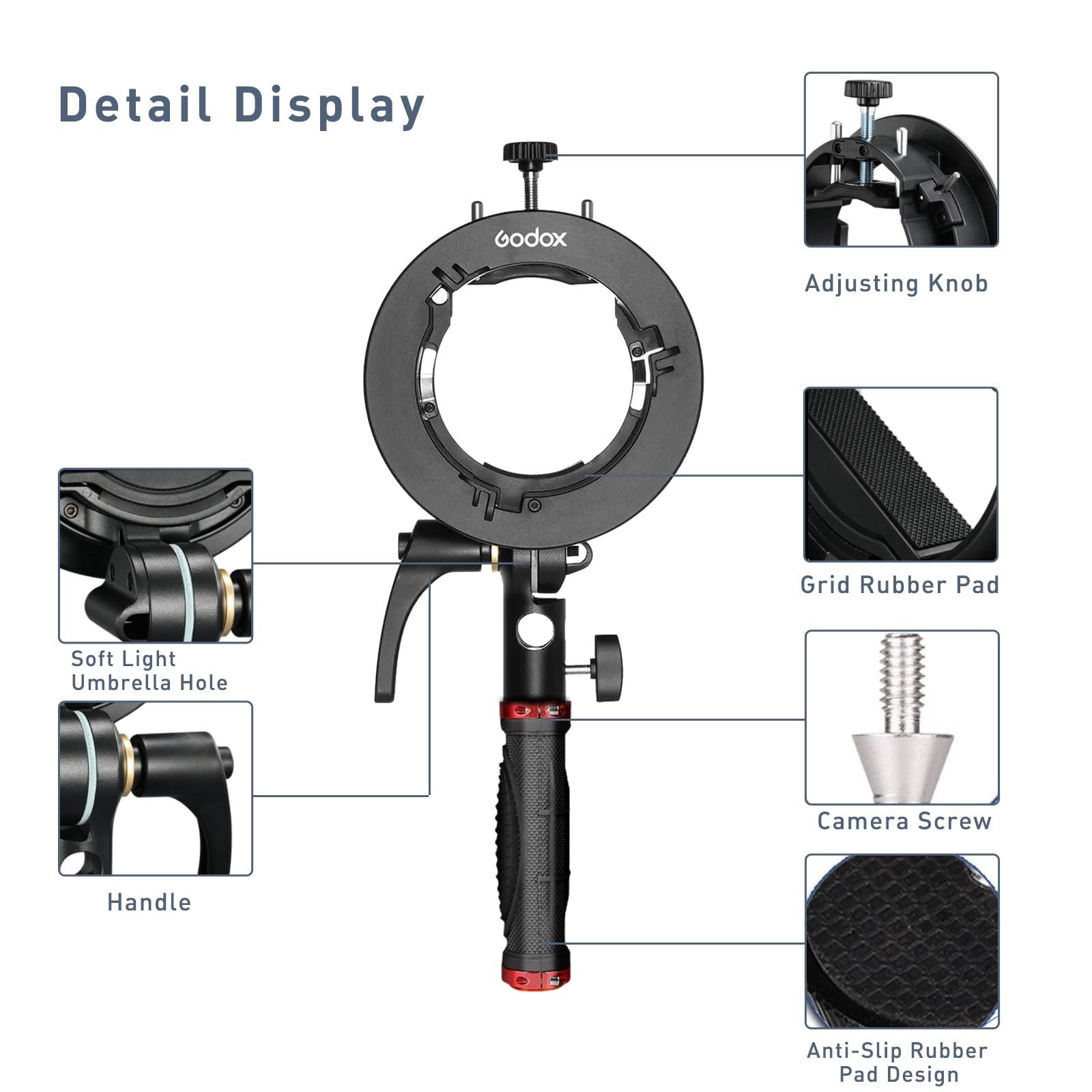 Foto 5 pulgar | Soporte Speedlite Godox S2 S-type Con Mango Para Ad200pro - Venta Internacional.