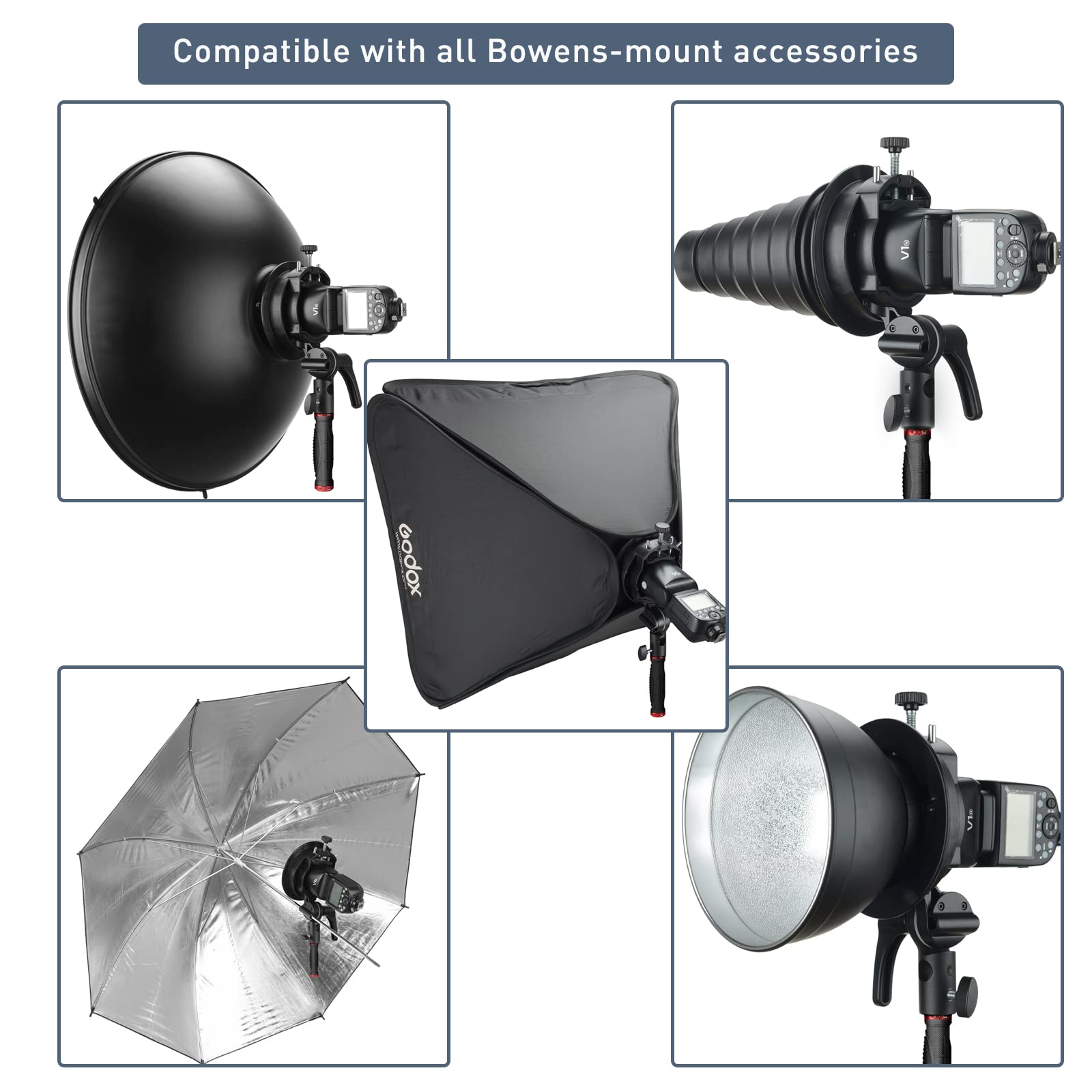 Foto 6 | Soporte Speedlite Godox S2 S-type Con Mango Para Ad200pro - Venta Internacional.