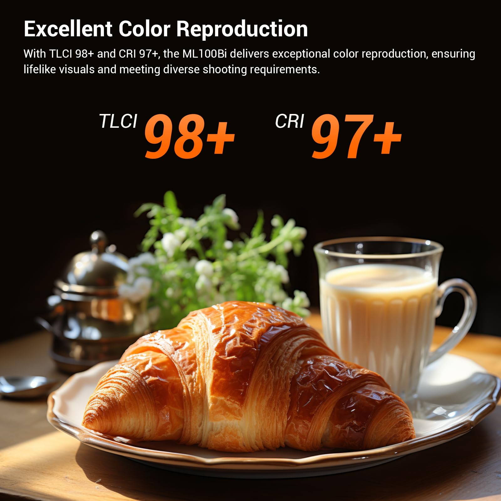 Foto 6 | Lámpara De Vídeo Led Godox Ml100bi Bicolor 120w 34300lux @1m - Venta Internacional.