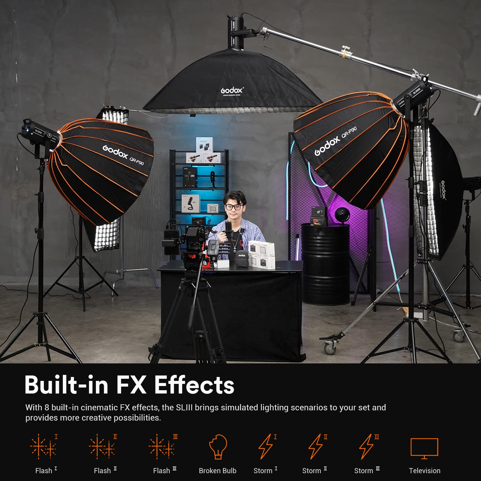 Foto 7 pulgar | Luz Led De Vídeo Continuo Godox Sl150wiii 160w 5600k - Venta Internacional.