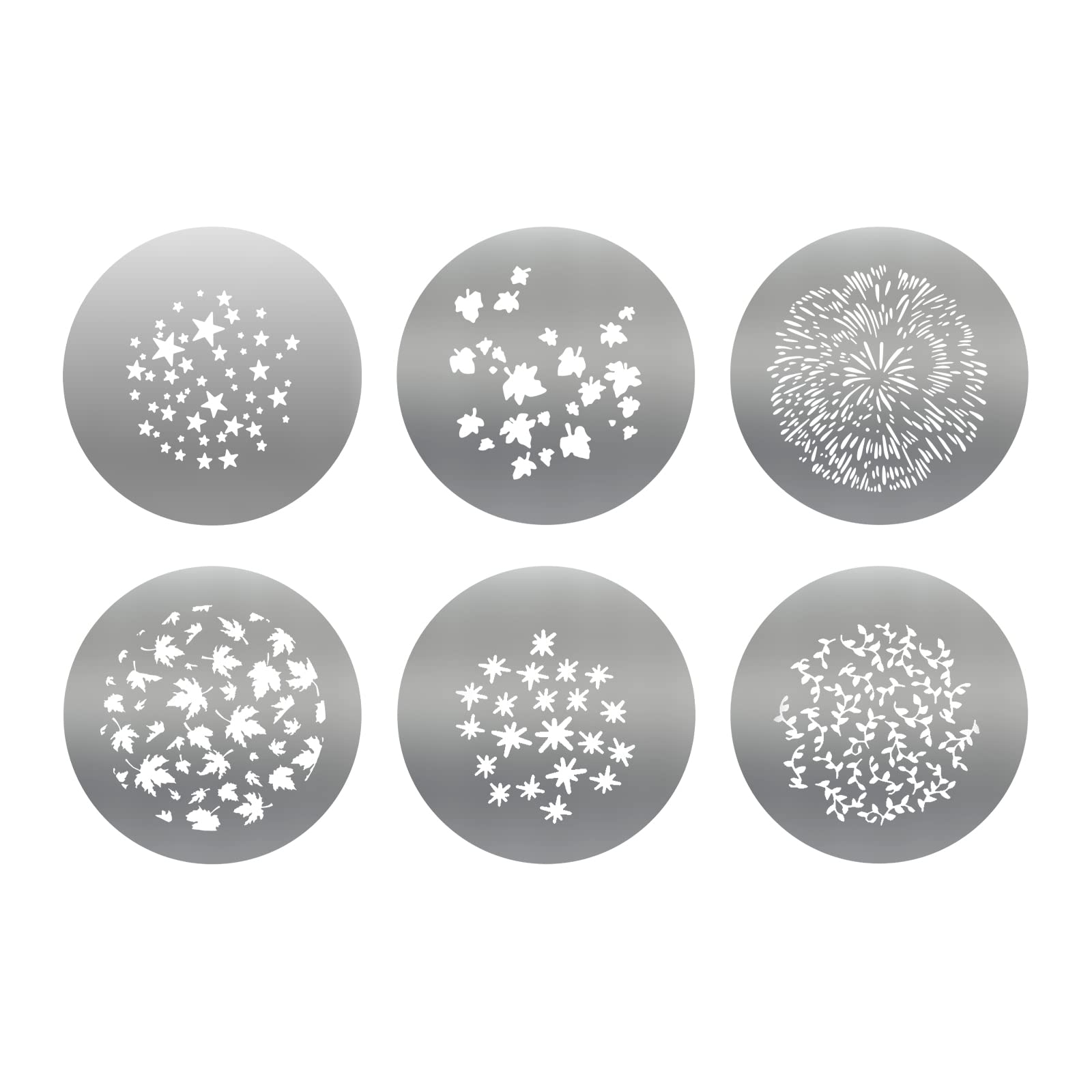 Gobo Kit Godox, Placa Metálica Redonda De 66 Mm Para Foco, 6 Unidades - Venta Internacional.