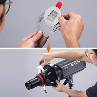 Foto 7 | Gobo Kit Godox, Placa Metálica Redonda De 66 Mm Para Foco, 6 Unidades - Venta Internacional.
