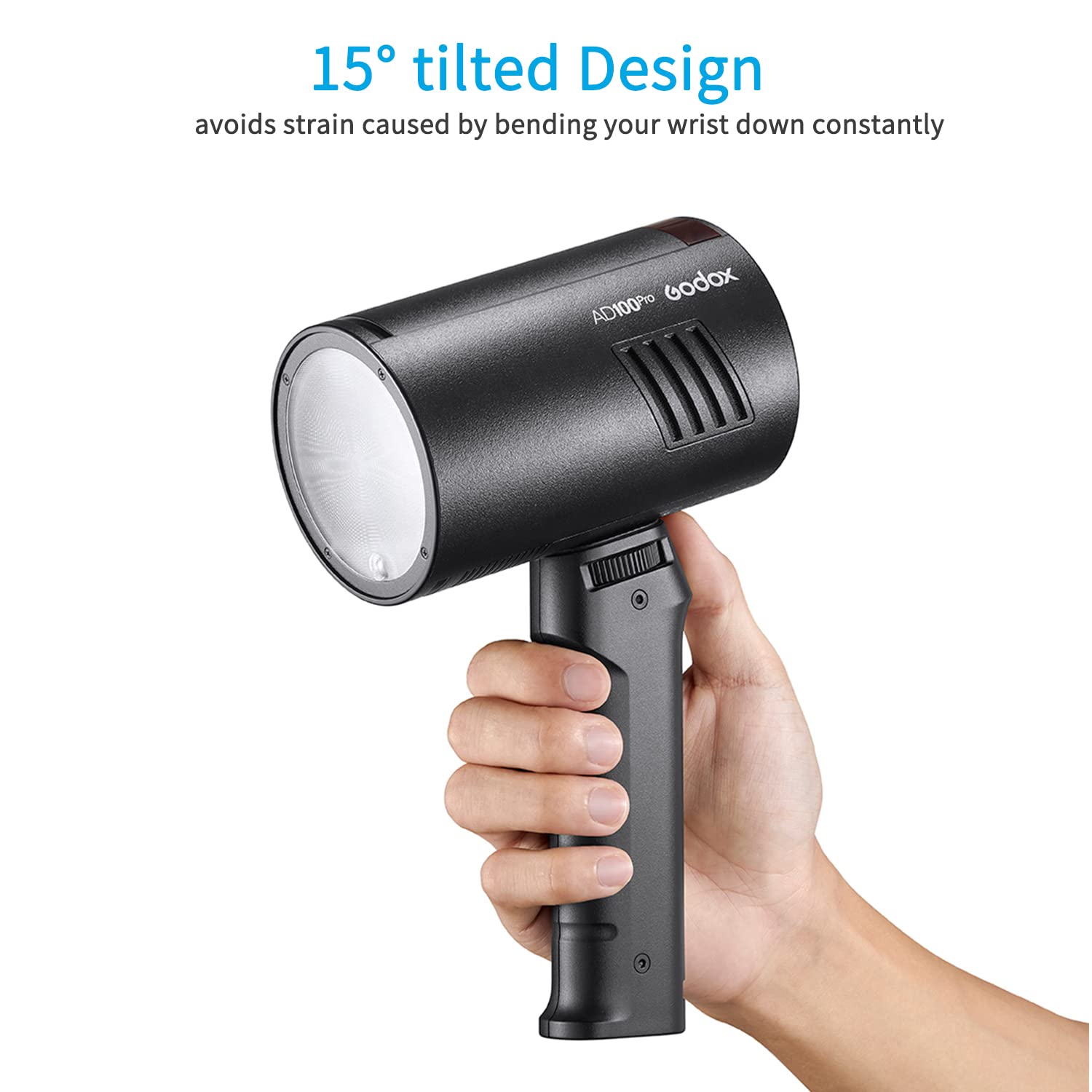 Foto 3 pulgar | Soporte Portátil Flash Grip Godox Fg-100 Para Speedlite - Venta Internacional.