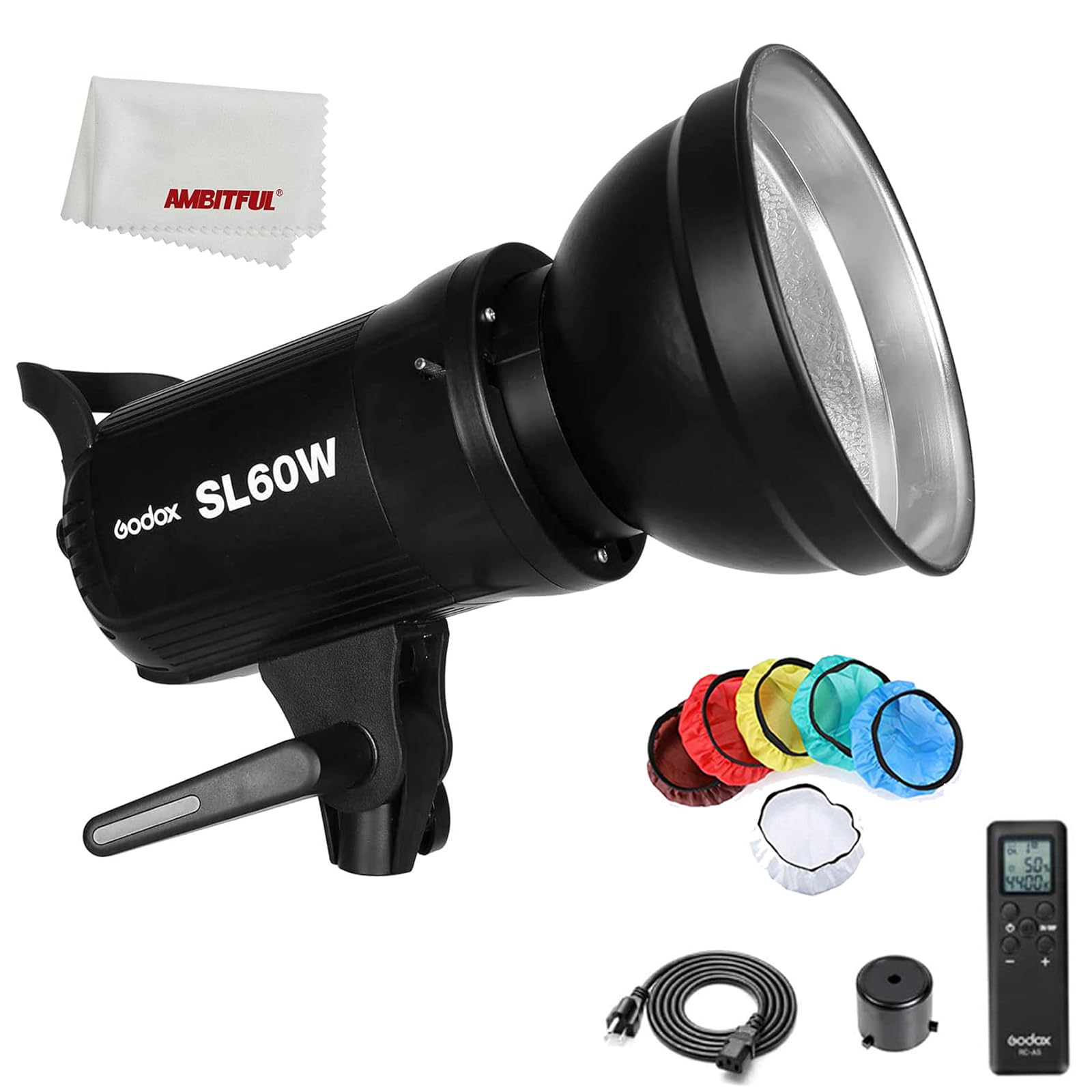 Lámpara De Vídeo Led Godox Sl-60w Cri 95+ 5600k Con Mando A Distancia - Venta Internacional.