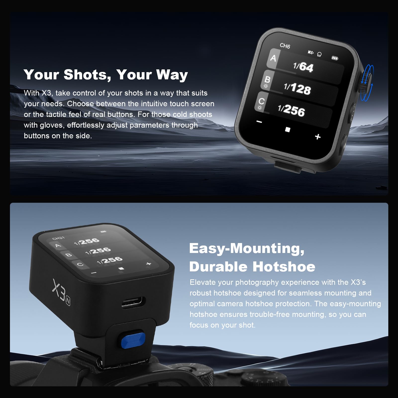 Foto 3 pulgar | Disparador De Flash Inalámbrico Godox X3n X3-n Para Cámaras Nikon - Venta Internacional.