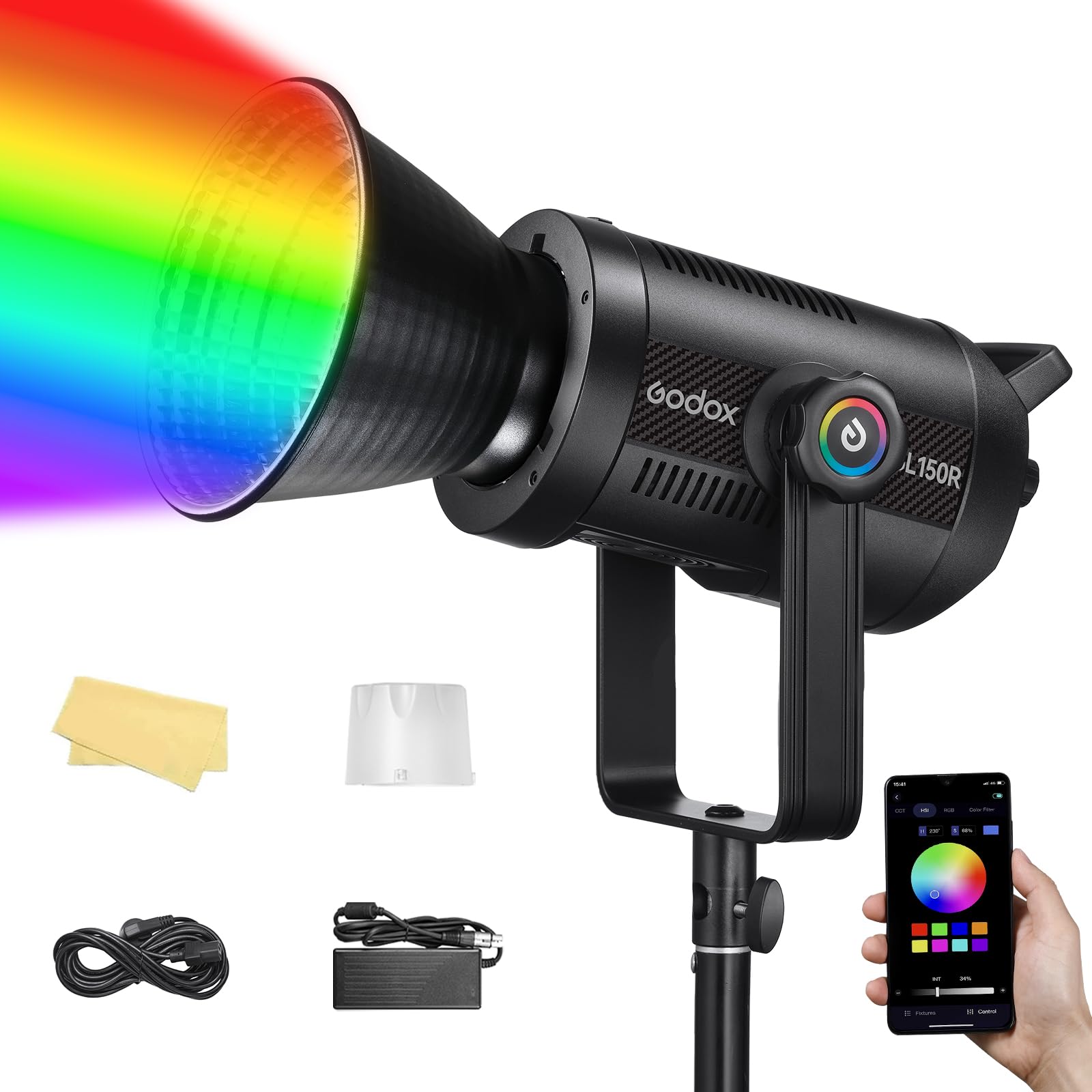 Foto 2 pulgar | Lámpara De Vídeo Godox Sl150r, 165 W, Rgb, Led, 5600 K, Cri≥96, Tlci≥96 - Venta Internacional.