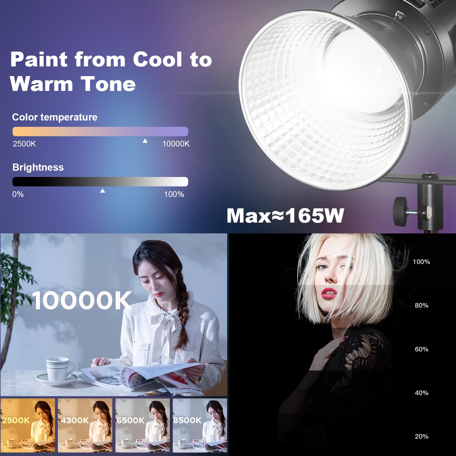 Foto 5 pulgar | Lámpara De Vídeo Godox Sl150r, 165 W, Rgb, Led, 5600 K, Cri≥96, Tlci≥96 - Venta Internacional.