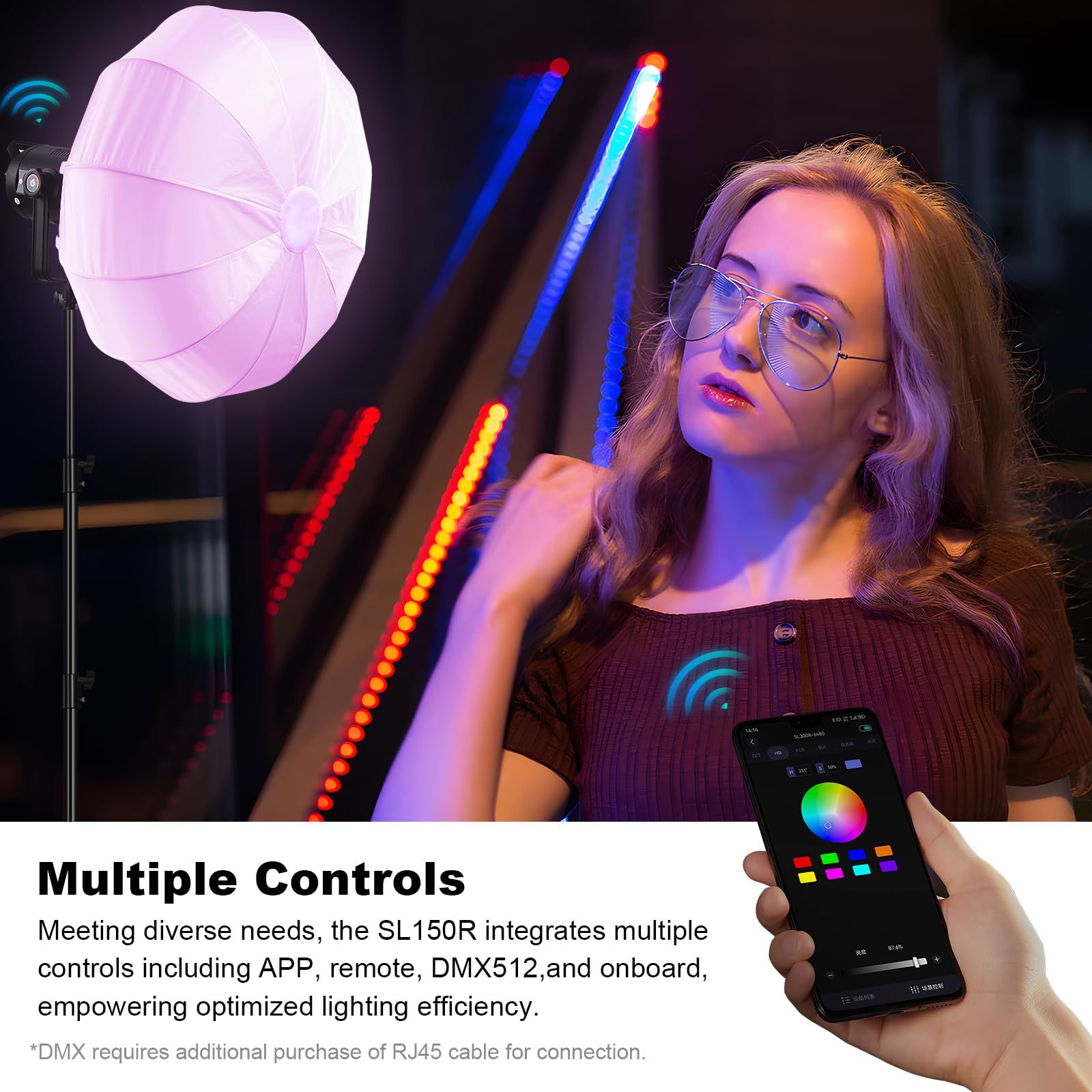 Foto 8 pulgar | Lámpara De Vídeo Godox Sl150r, 165 W, Rgb, Led, 5600 K, Cri≥96, Tlci≥96 - Venta Internacional.