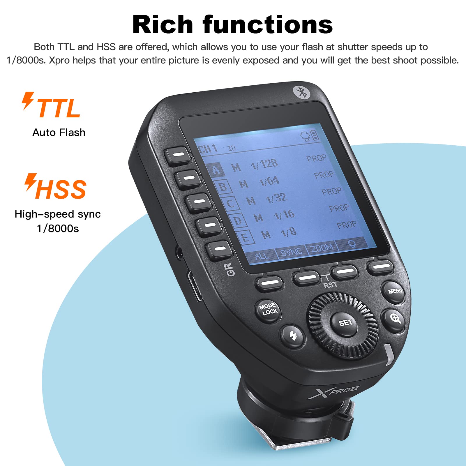 Foto 2 | Transmisor Flash Trigger Godox Xproii-c Para Cámaras Canon - Venta Internacional.