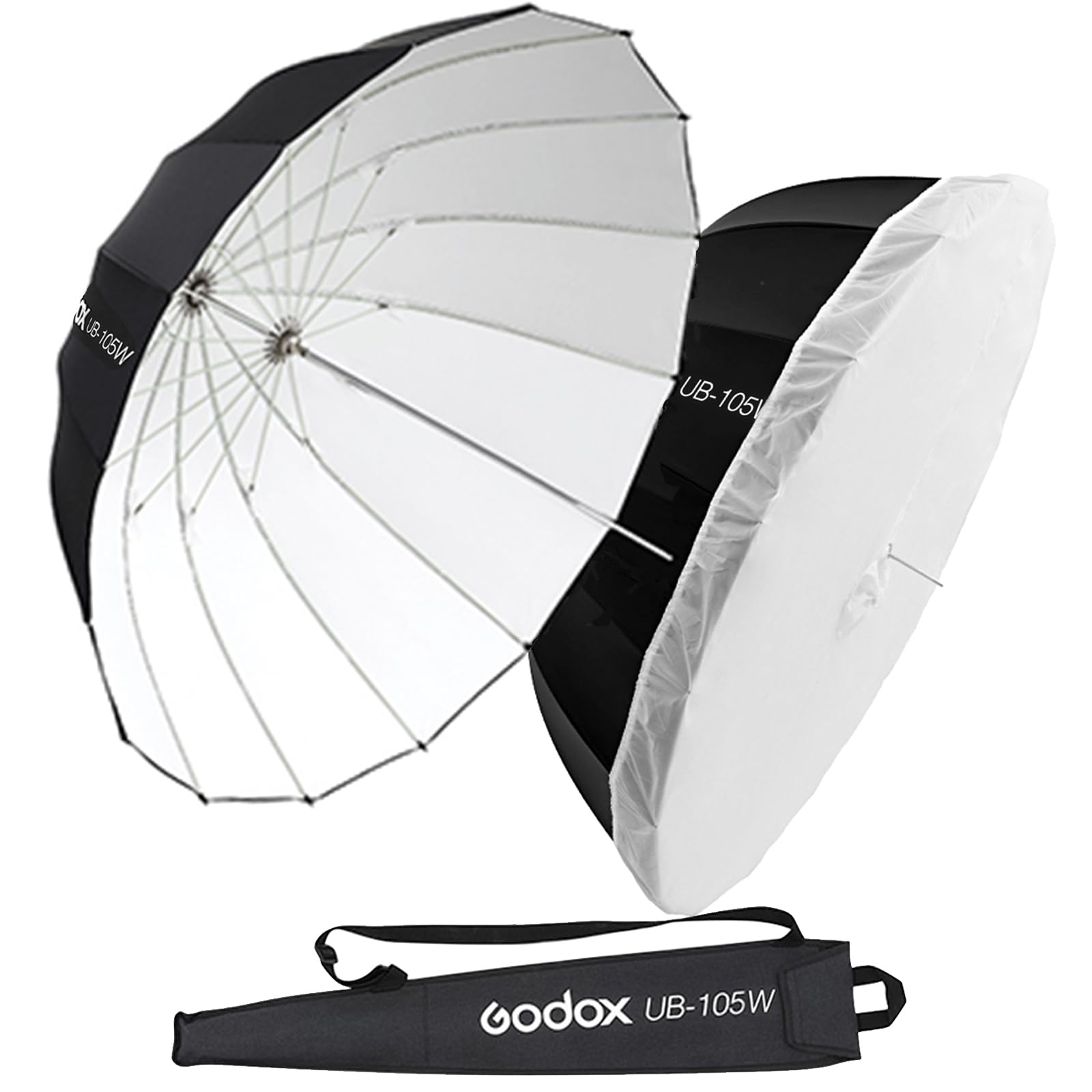Paraguas Reflectante Godox Ub-105w 105 Cm Con Funda Difusora - Venta Internacional.