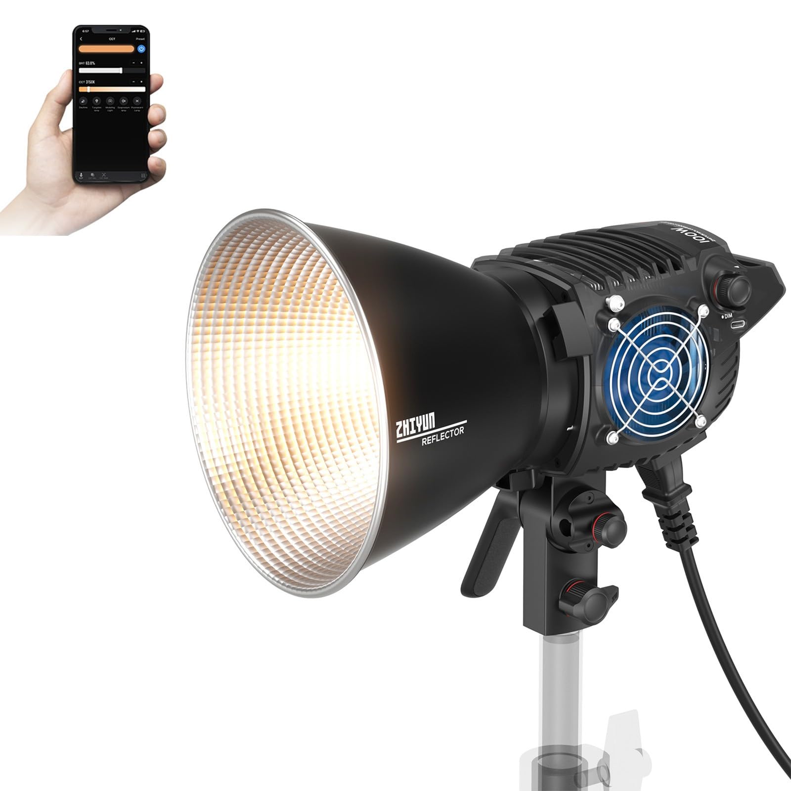 Lámpara De Vídeo Zhiyun Molus B100 Led Cob De 100 W Con Soporte Bowens - Venta Internacional.