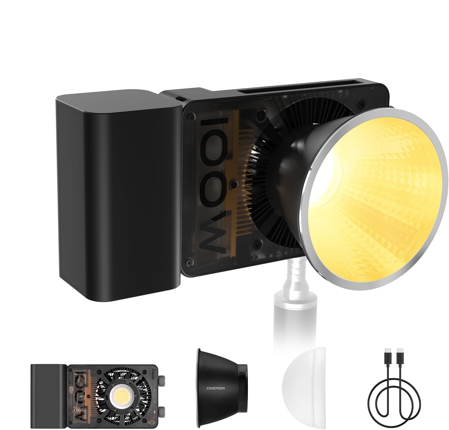 Foto 1 | Luz Led De Vídeo Zhiyun Cinepeer Cx100 De 100 W Con Batería De 4500 Mah - Venta Internacional.