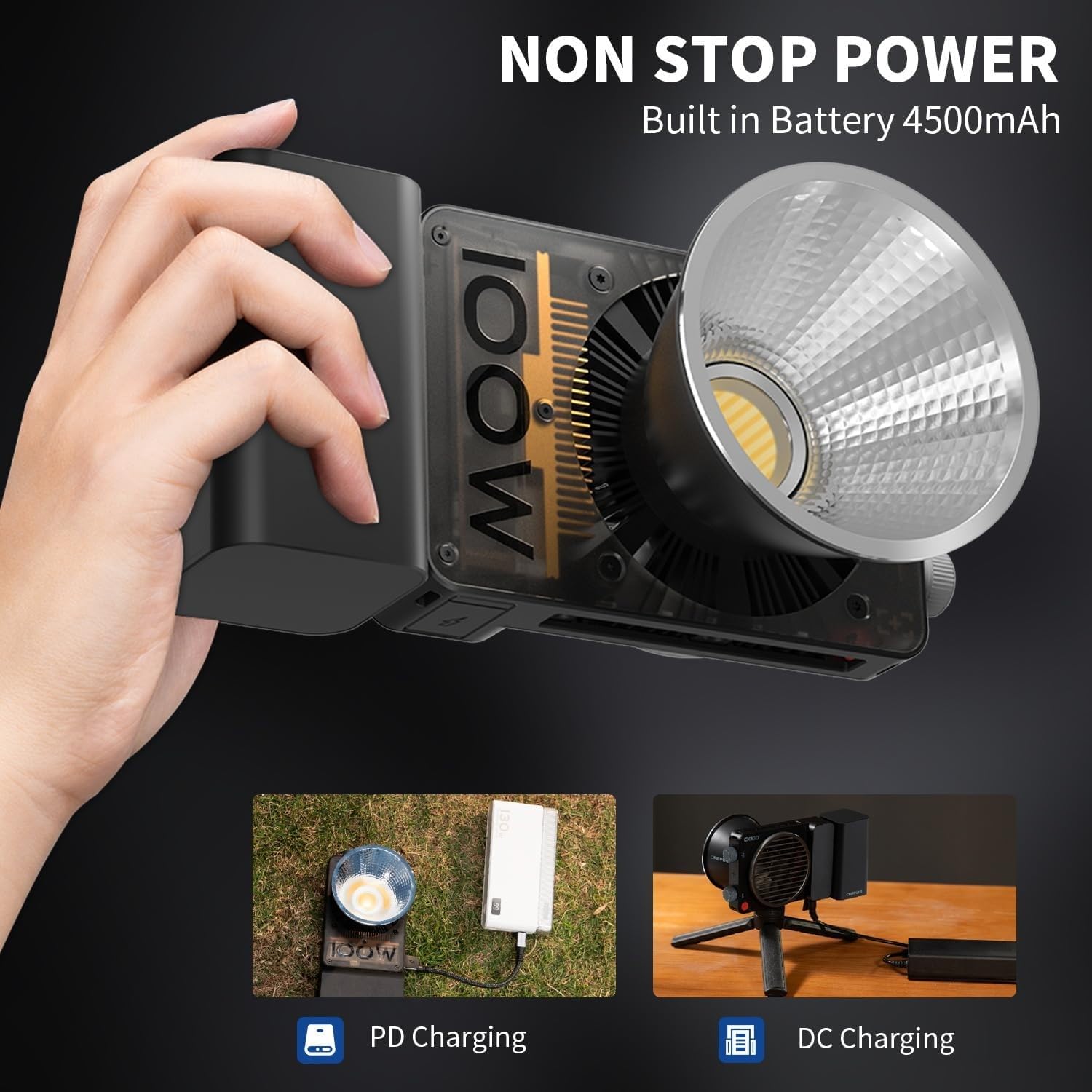 Foto 7 pulgar | Luz Led De Vídeo Zhiyun Cinepeer Cx100 De 100 W Con Batería De 4500 Mah - Venta Internacional.