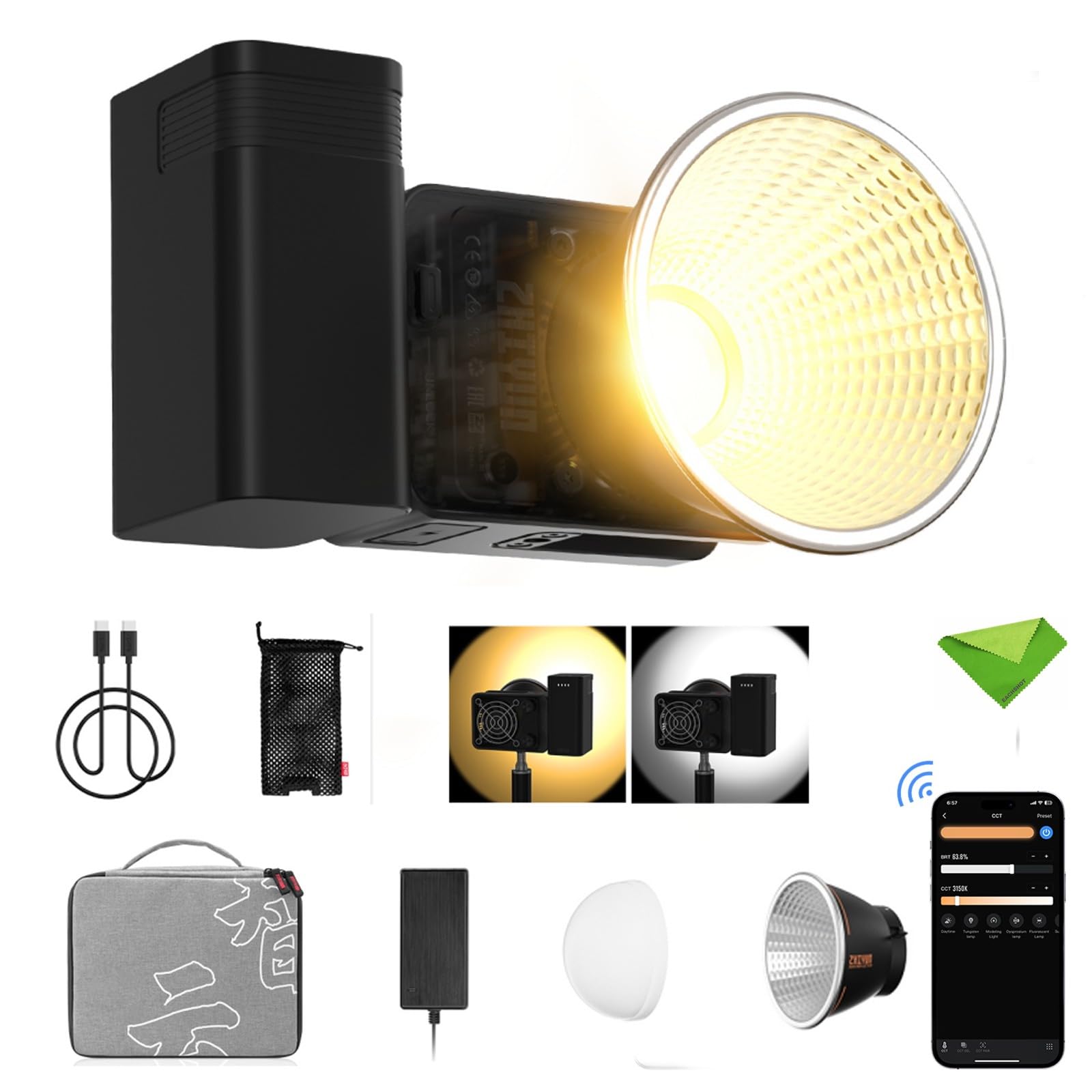 Foto 1 | Luz De Vídeo Led Zhiyun X60 Combo, 60 W, Bicolor, Cct 2700-6500 K - Venta Internacional.