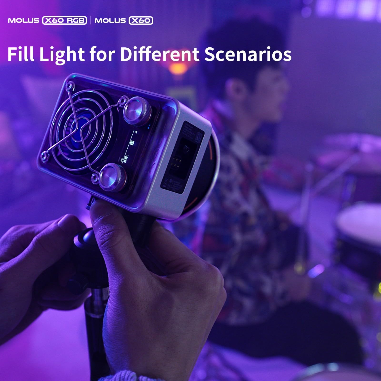 Foto 7 | Luz De Vídeo Led Zhiyun X60 Combo, 60 W, Bicolor, Cct 2700-6500 K - Venta Internacional.