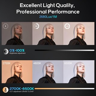 Foto 4 | Lámpara De Vídeo Zhiyun Molus X60 Bicolor Pro De 60 W Con 2 Baterías - Venta Internacional.