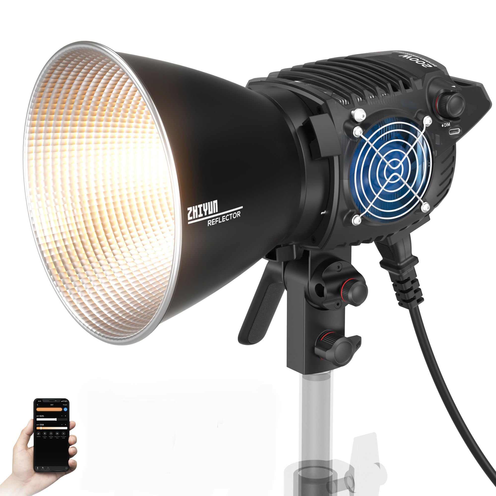 Lámpara Led De Vídeo Zhiyun Molus B200 200 W Bicolor 2700k-6500k - Venta Internacional.
