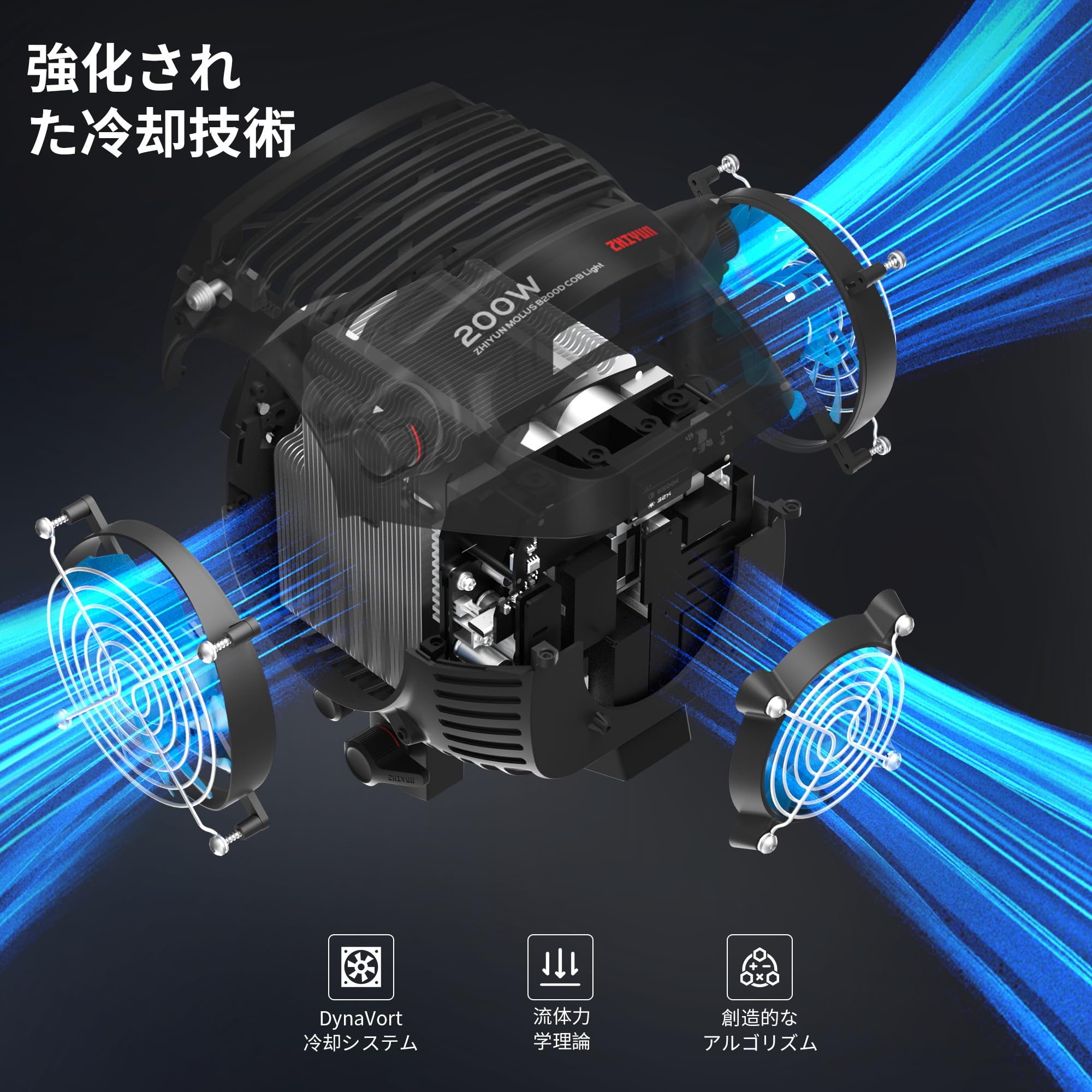 Foto 4 pulgar | Lámpara Led De Vídeo Zhiyun Molus B200 200 W Bicolor 2700k-6500k - Venta Internacional.