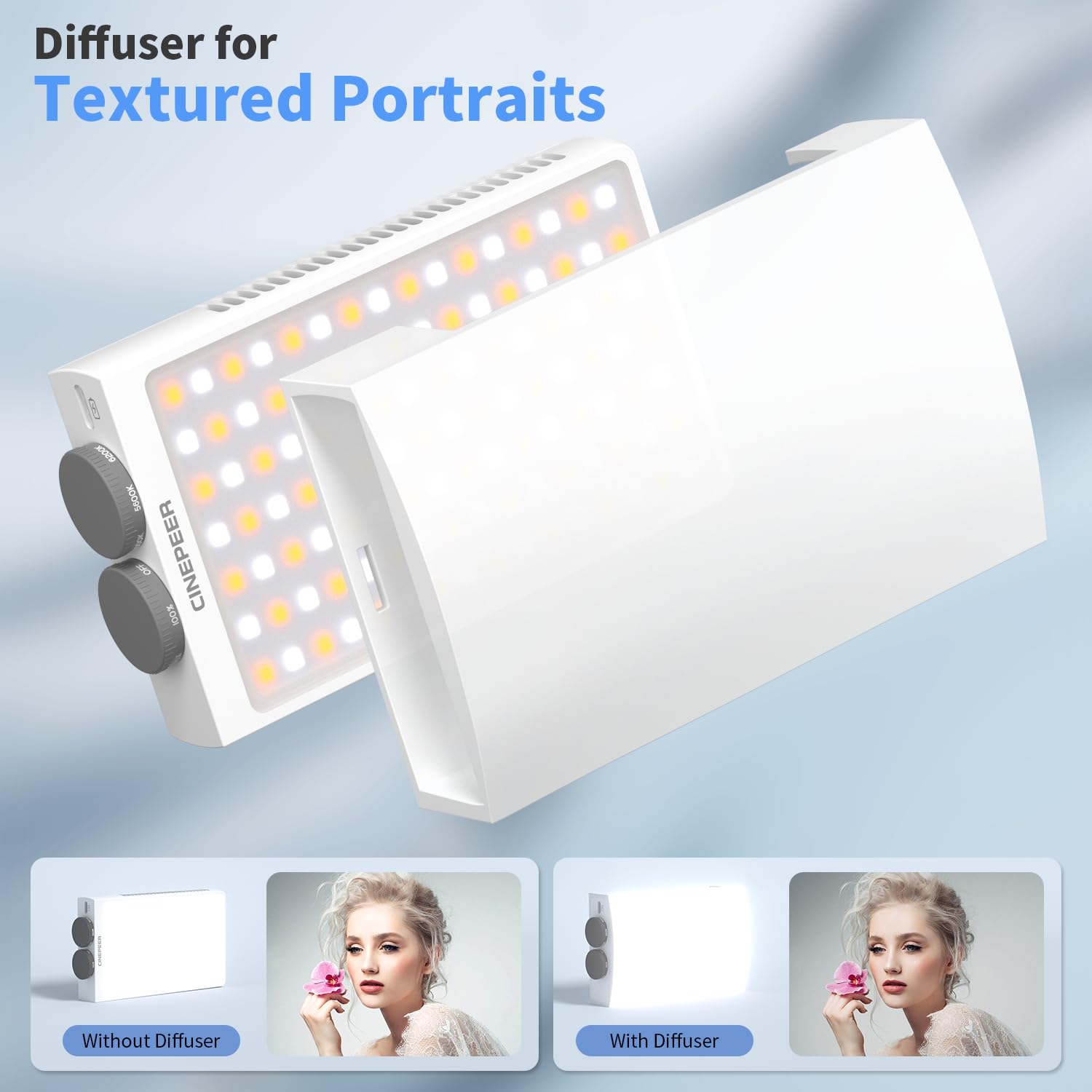 Foto 7 pulgar | Luz De Vídeo Led Zhiyun Cinepeer Cm25 25 W Con 2 Baterías - Venta Internacional.