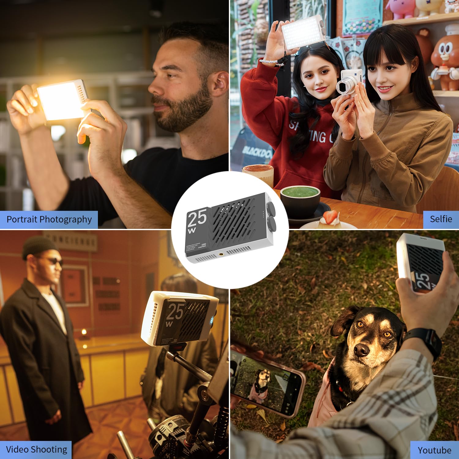 Foto 8 pulgar | Luz De Vídeo Led Zhiyun Cinepeer Cm25 25 W Con 2 Baterías - Venta Internacional.