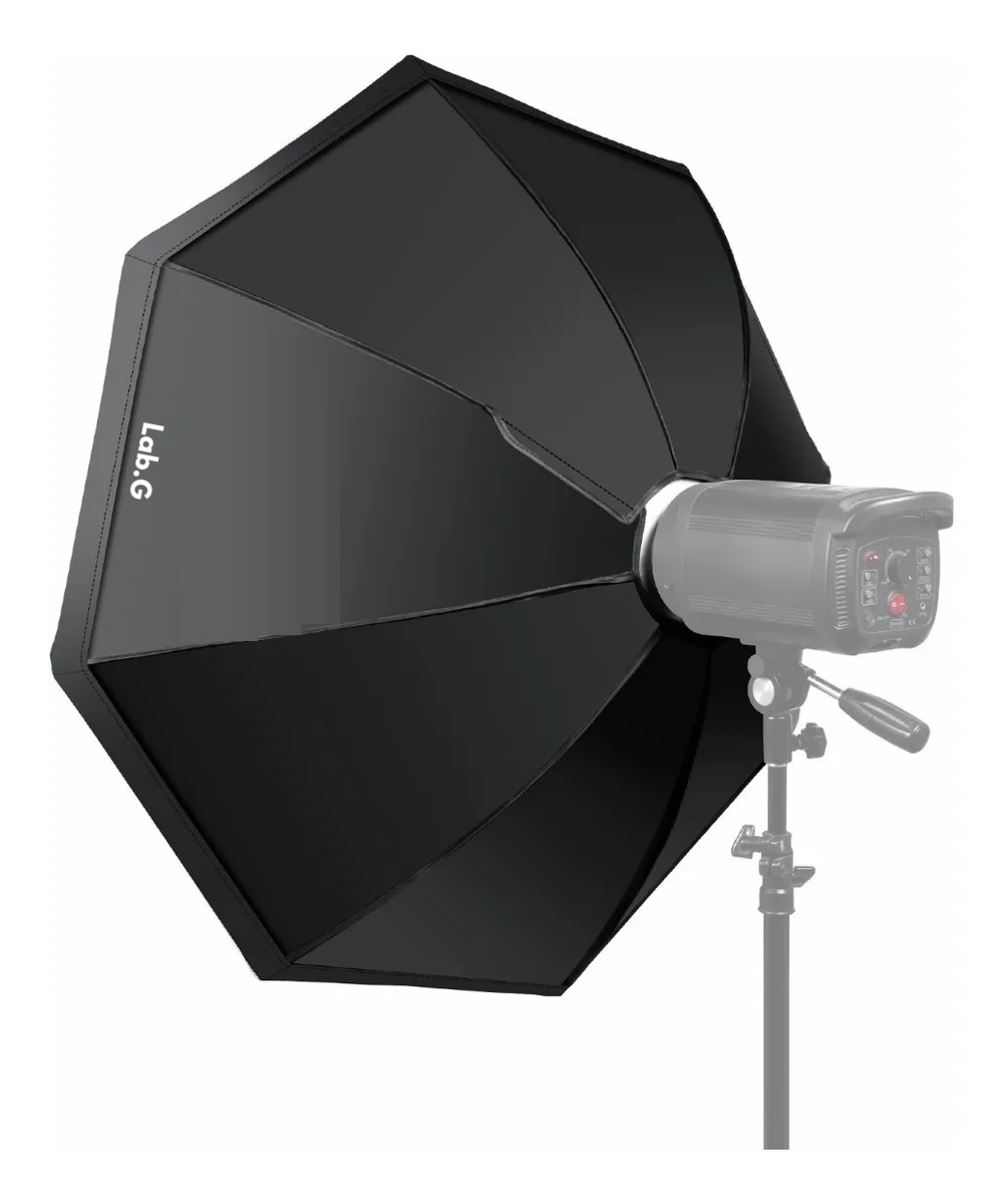 Foto 3 pulgar | Octabox Lab.g 95cm Nuevo Diseño Softbox Difusor Octogonal Negro Blanco