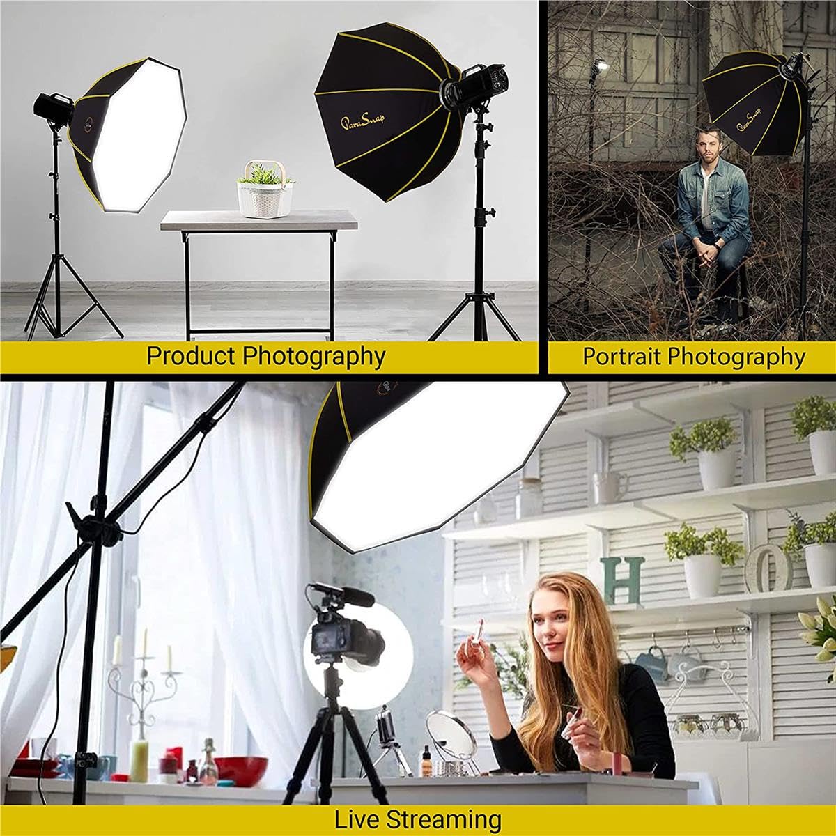 Foto 7 pulgar | Soporte Bowens De Fibra Esterlina Softbox Glow Parasnap De 36 Octas - Venta Internacional.