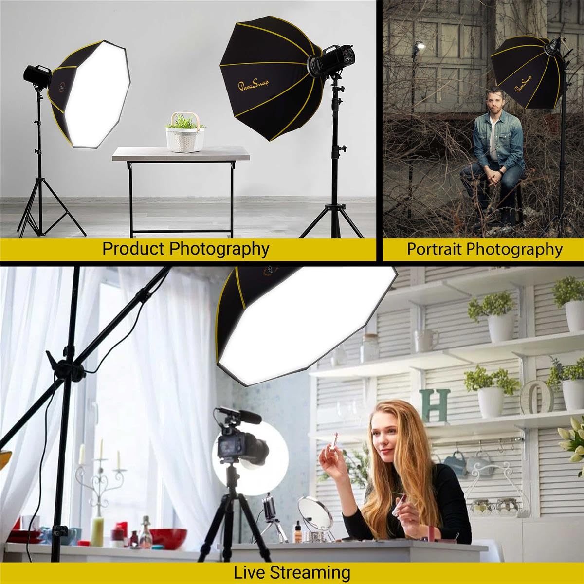 Foto 7 pulgar | Soporte Bowens De Fibra Esterlina Softbox Glow Parasnap De 36 Octas - Venta Internacional.