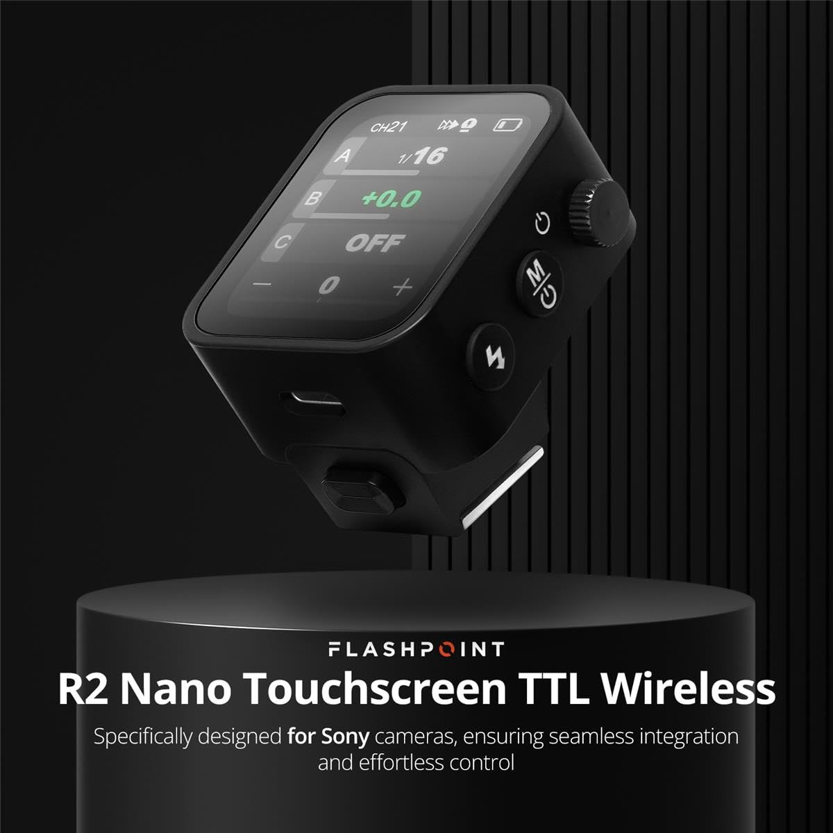 Foto 3 pulgar | Flash Trigger Flashpoint R2 Nano Pantalla Táctil Ttl Inalámbrica - Venta Internacional.