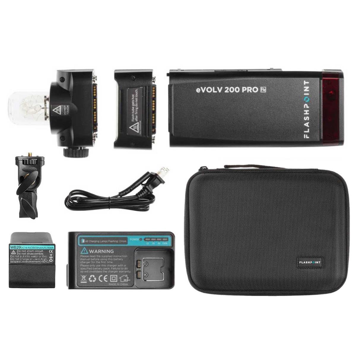 Kit De Flash De Bolsillo Flashpoint Evolv 200 Pro Ttl 200 W - Venta Internacional.