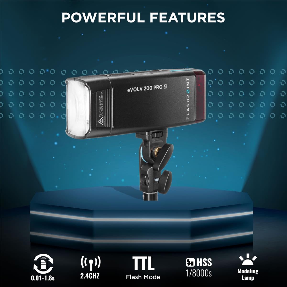 Foto 3 pulgar | Kit De Flash De Bolsillo Flashpoint Evolv 200 Pro Ttl 200 W - Venta Internacional.