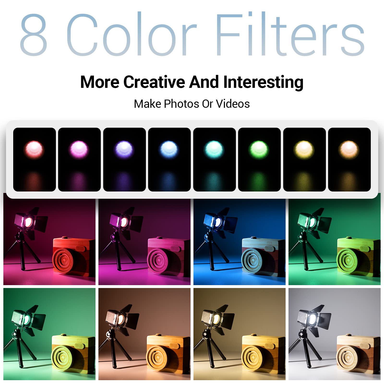 Foto 4 pulgar | Lámpara Led De Vídeo Smallrig Rm01 Resistente Al Agua Con 8 Filtros De Color - Venta Internacional.