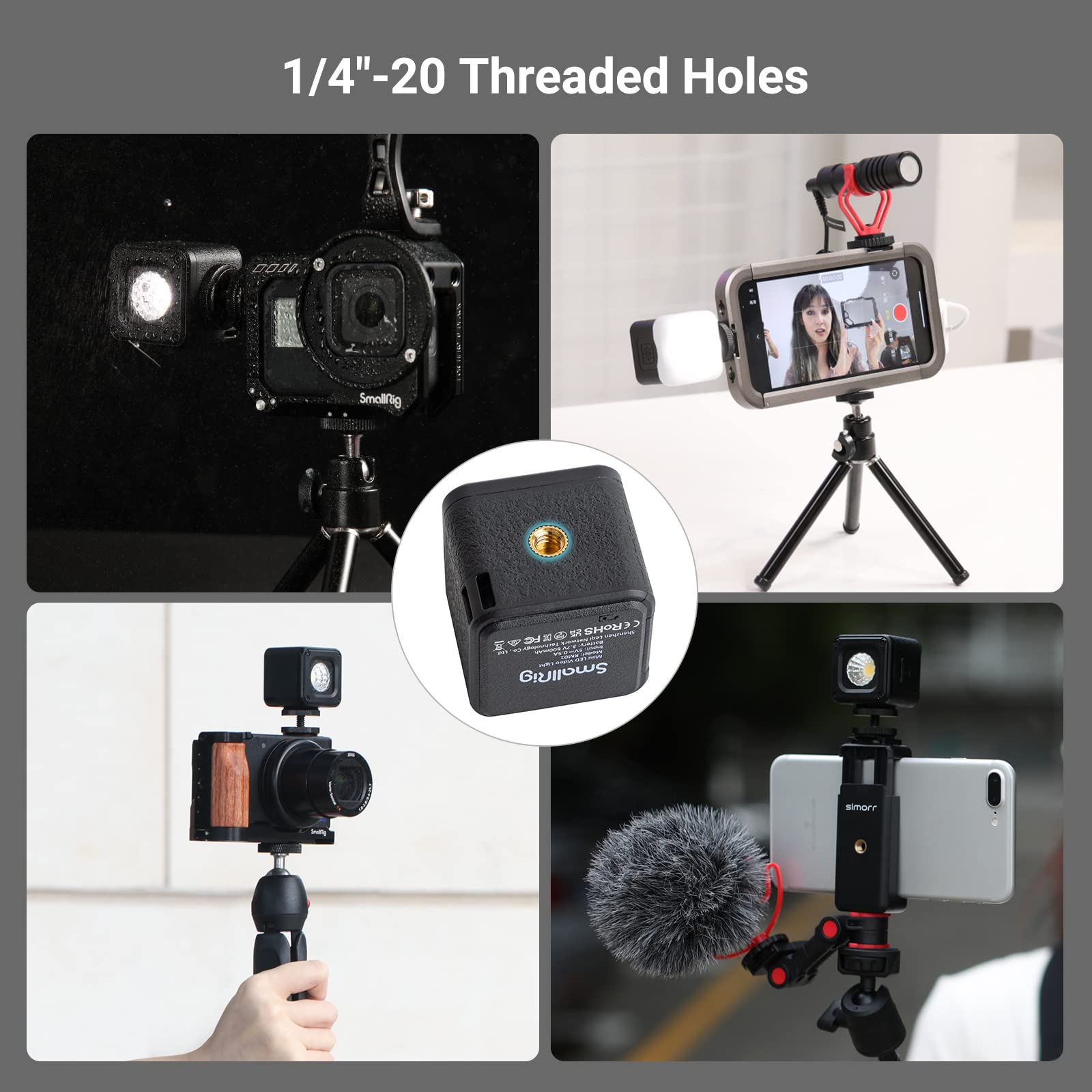 Foto 6 pulgar | Lámpara Led De Vídeo Smallrig Rm01 Resistente Al Agua Con 8 Filtros De Color - Venta Internacional.