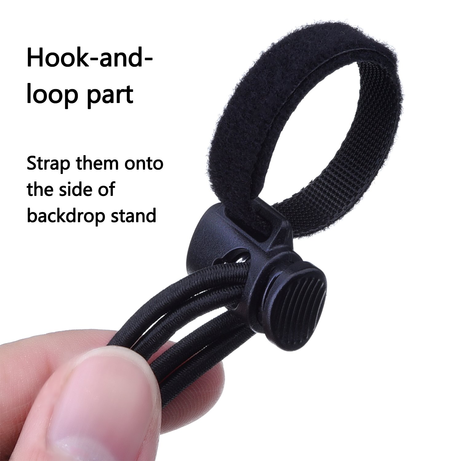 Foto 5 pulgar | Soporte Para Fondos De Fondo, Mudder, 12 Unidades, Color Negro - Venta Internacional.